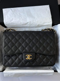 CHANEL Black Jumbo Classic Single Flap