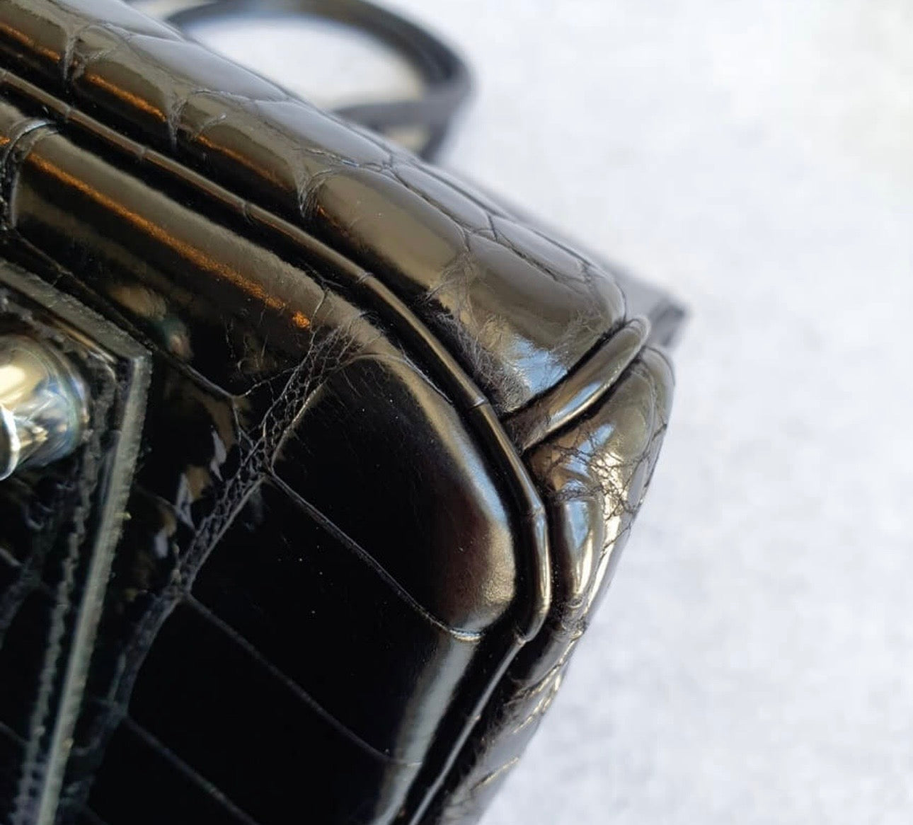 Hermès Black Croc Birkin 35