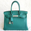 HERMES Malachite Green Birkin 30