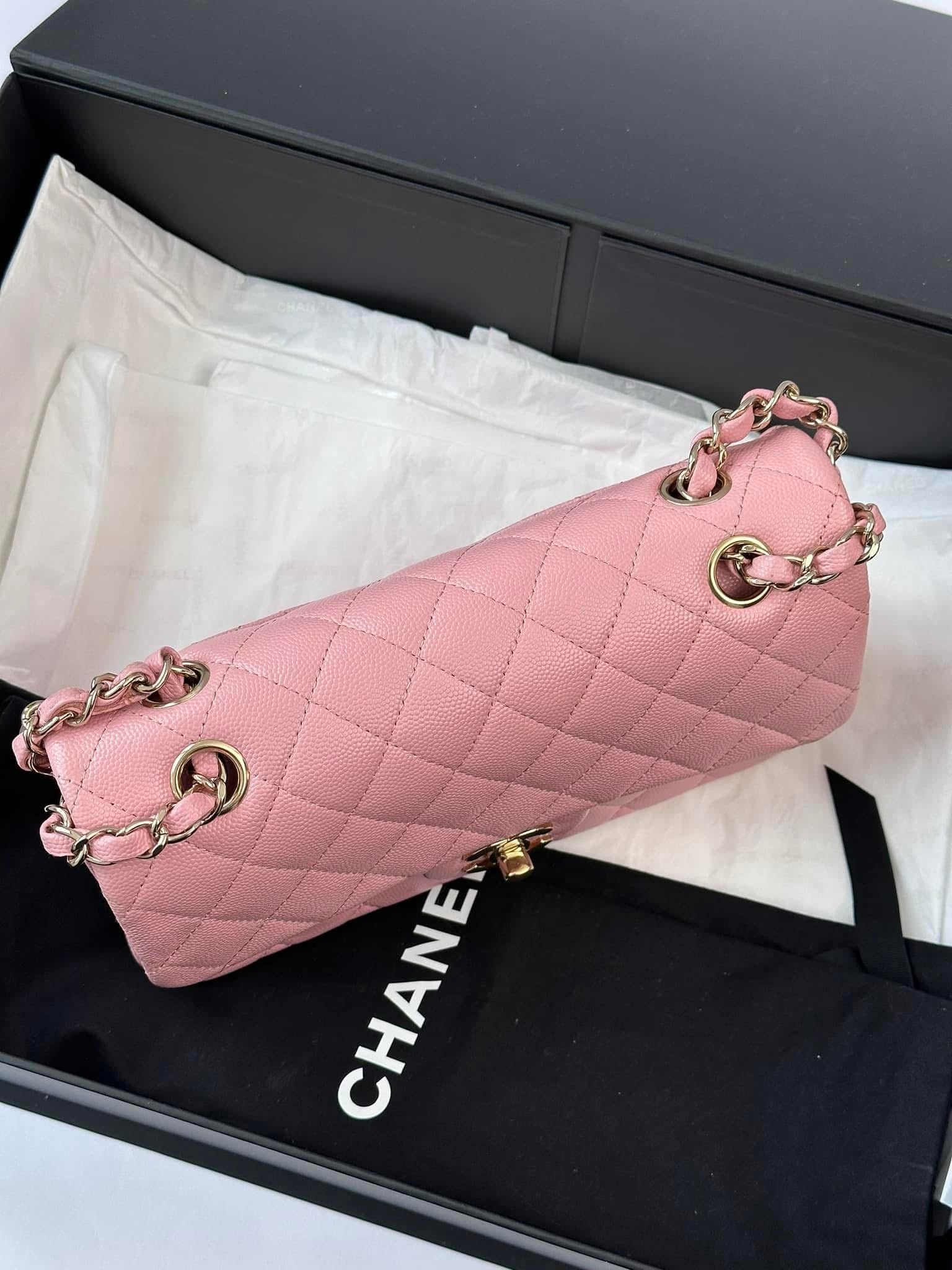 CHANEL Pink Small Classic Flap