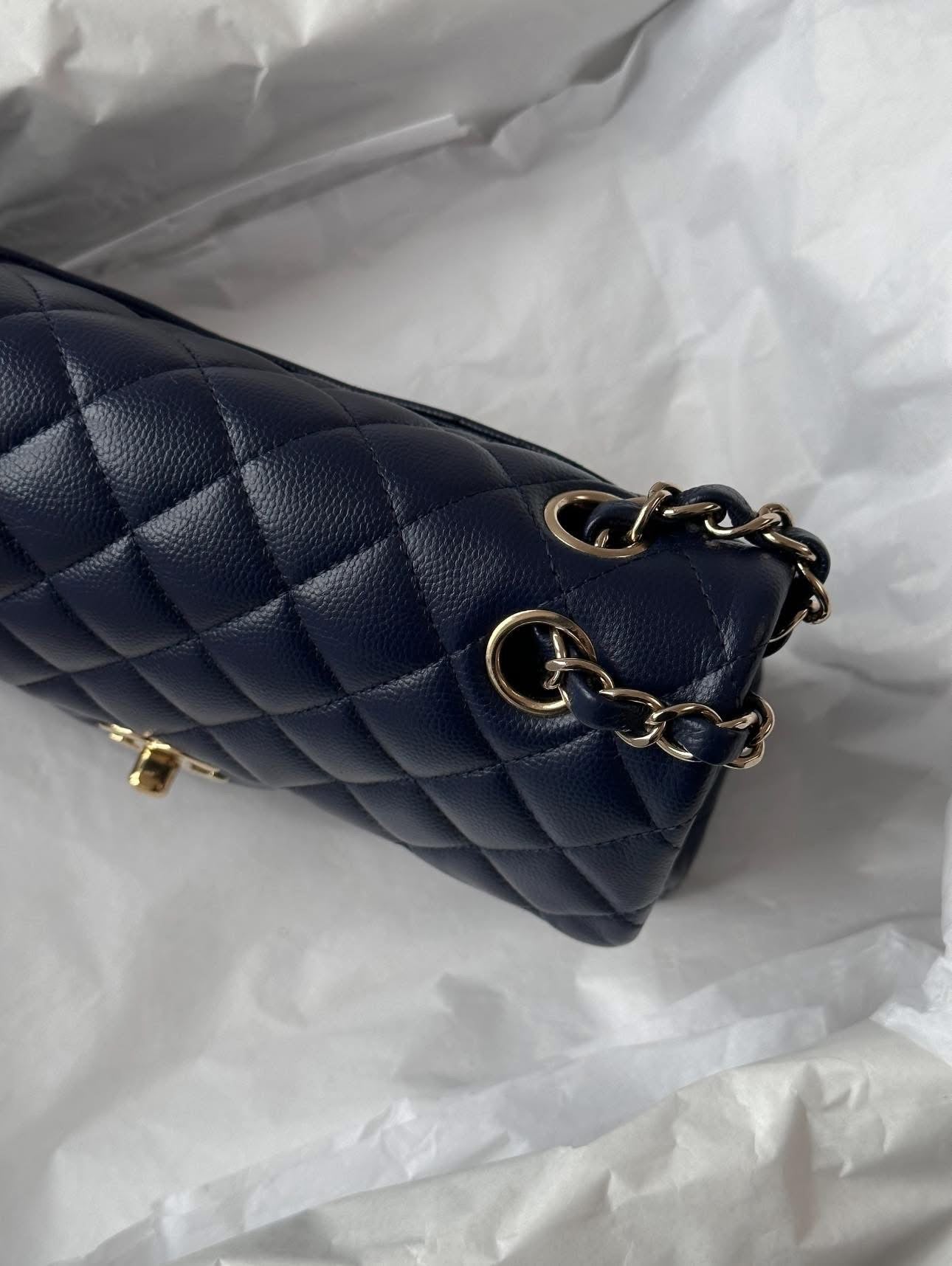 CHANEL Midnight Blue Medium Classicflap