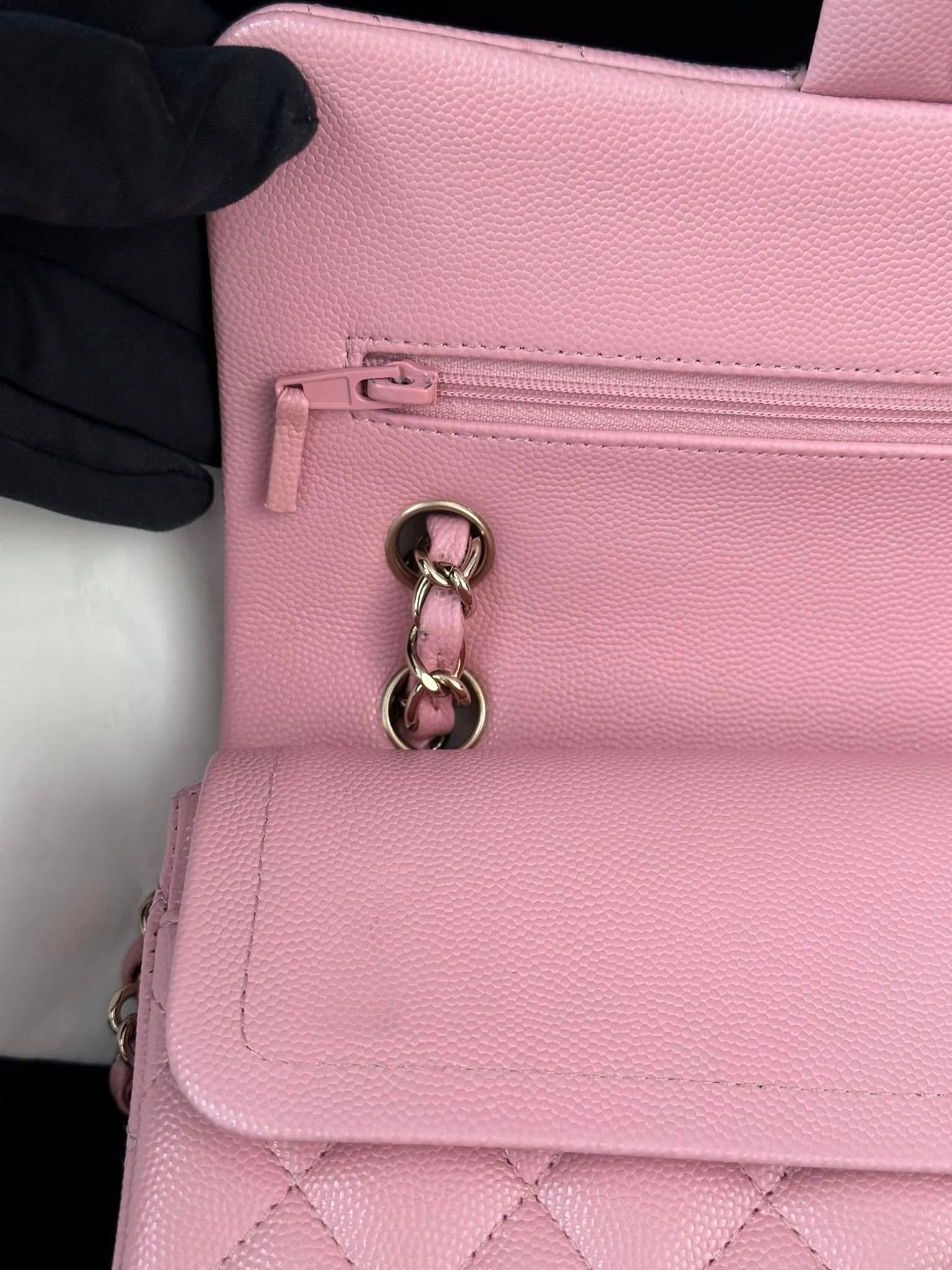 CHANEL Pink Small Classic Flap